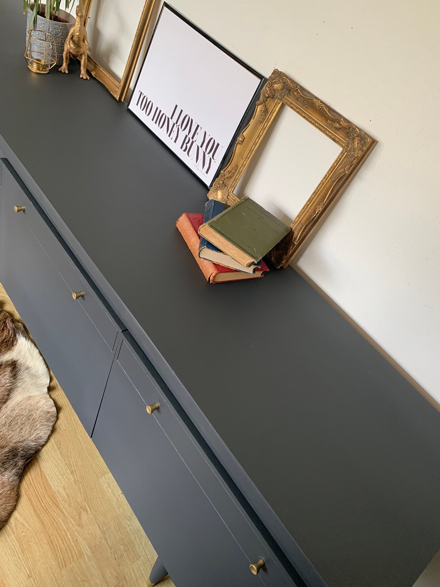 Image of Dark grey Thomas & Greaves 7ft sideboard in dark grey