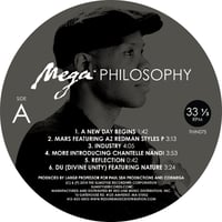 Image 3 of CORMEGA "MEGA PHILOSOPHY" 5 YEAR ANNIVERSARY (Electric Blue) Colored Vinyl LP reissue