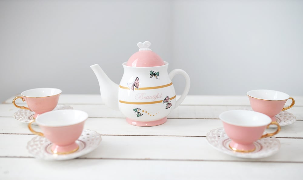 butterfly tea set