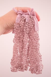 Image 2 of Dusty Pink Lace Tieback