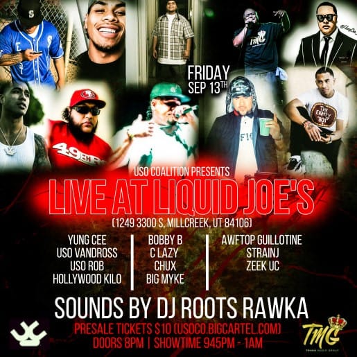 Image of Fri, Sep 13 @ Liquid Joe's (Salt Lake City, UT)