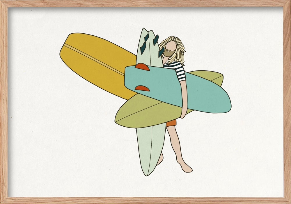 Image of SURF ART PRINT - ‘BIGQUIVER’