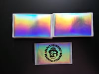 Image 5 of Free Shipping Worldwide Blank Plain Hologram Eggshell Stickers 50/100/200pcs