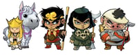 Image 1 of Monkey Chibi Sticker Set