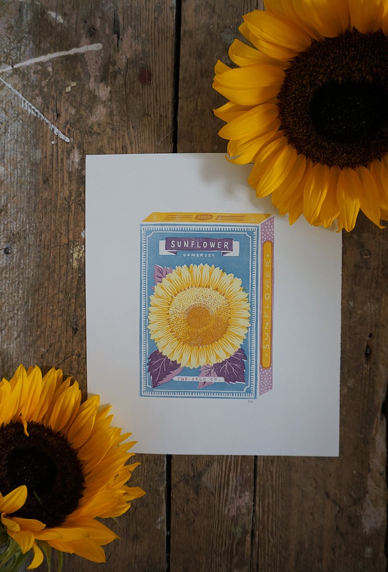 Image of July Print - Sunflower