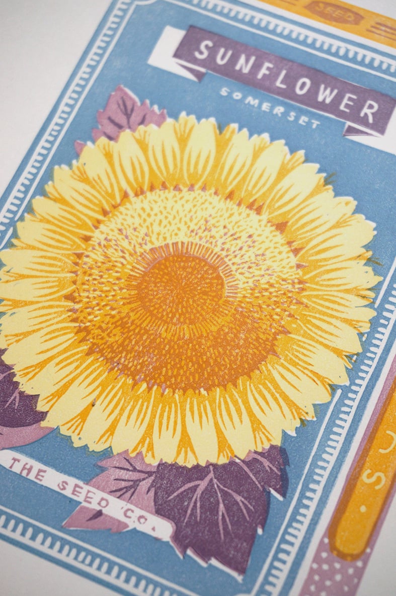 Image of July Print - Sunflower