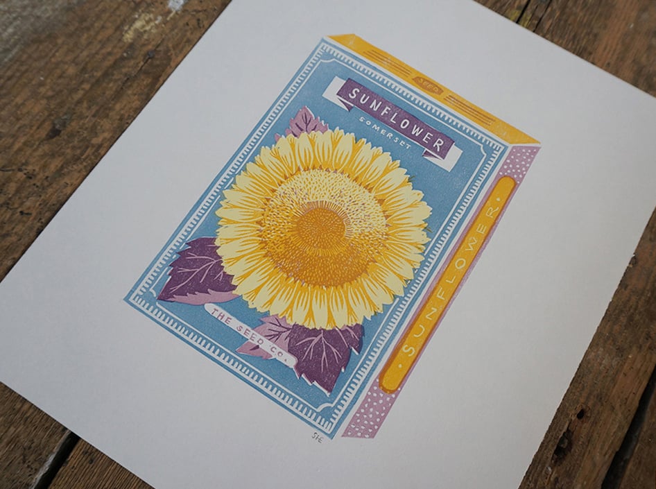 Image of July Print - Sunflower