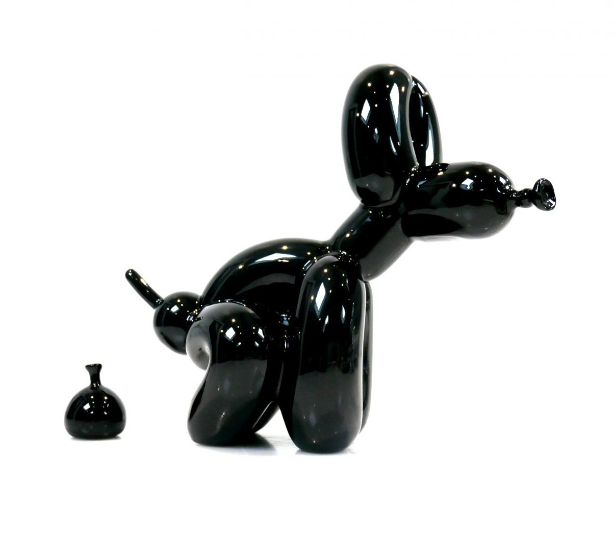 Image of POPEK (BALLOON DOG) XL BLACK EDITION - WHATSHISNAME - LTD ED 50