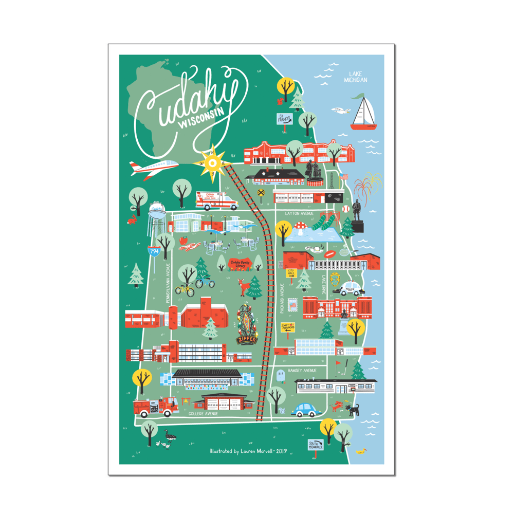 Image of Cudahy, WI MAP