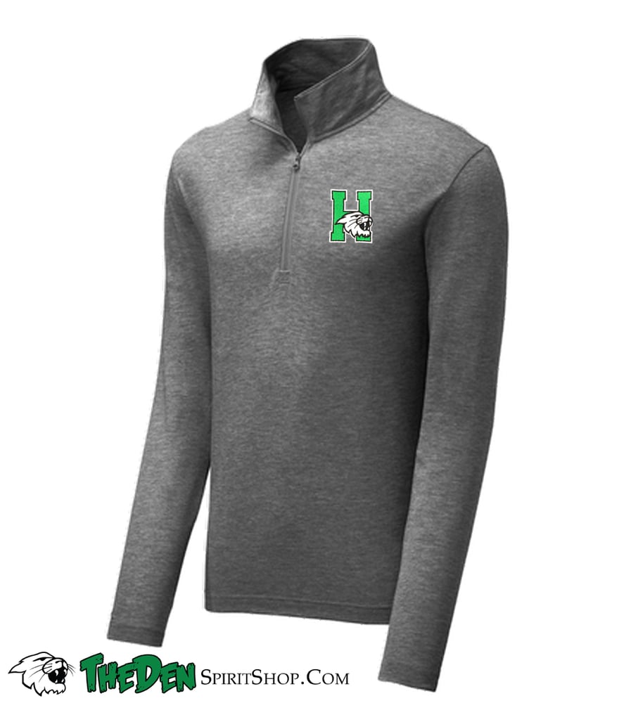 Image of Embroidered 1/4 Zip Pullover, Men's