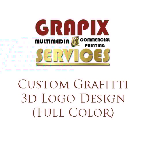 Image of Custom Graffiti 3D Logo Design
