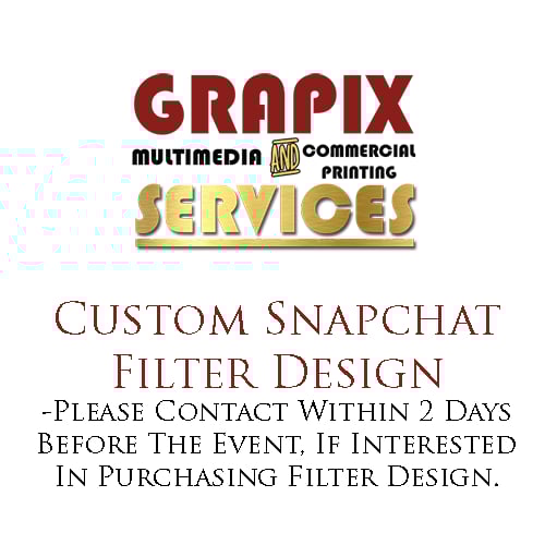 Image of Custom Snapchat Filter Design
