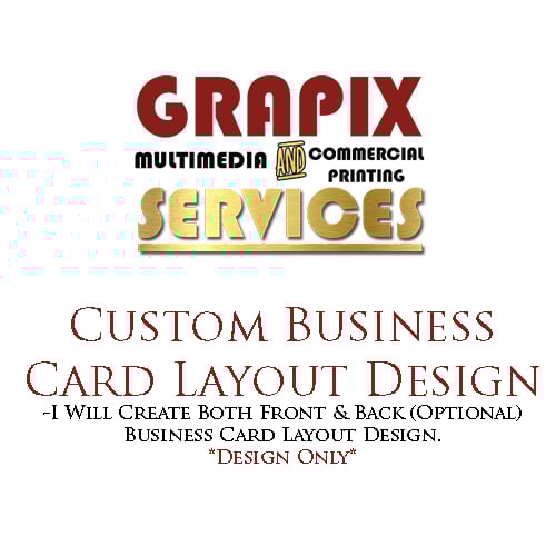 Image of Business Card Layout Design