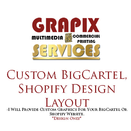 Image of Custom BigCartel, Shopify Design Layout