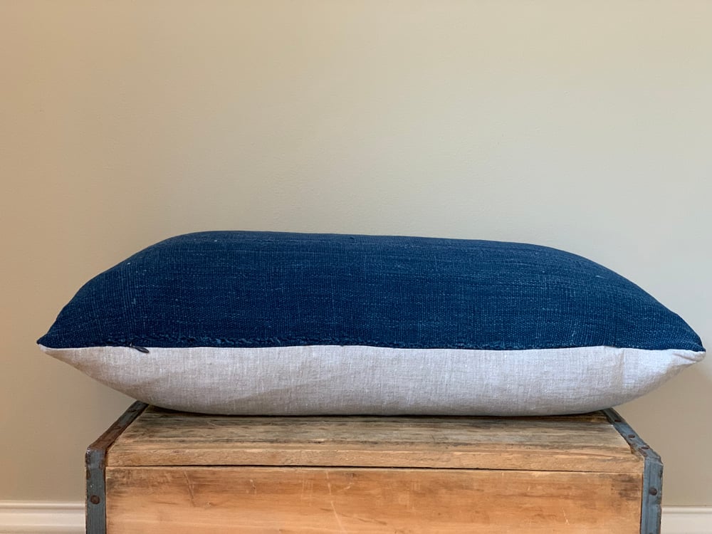Image of Indigo Mudcloth Pillow