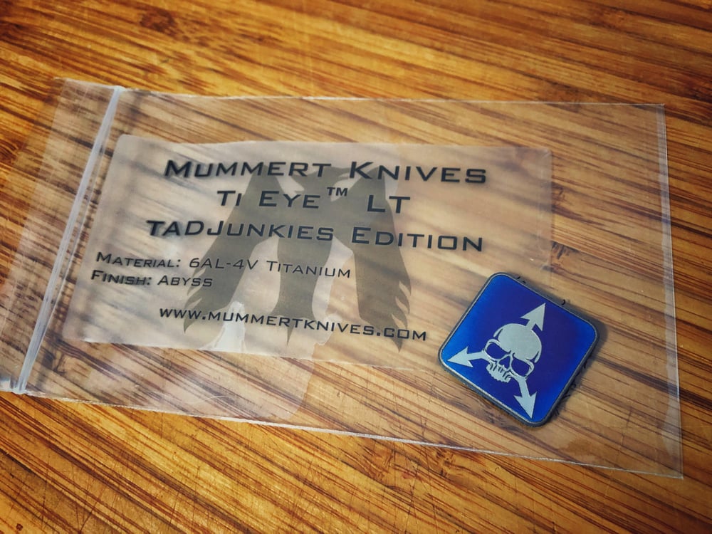 Image of Mummert Knives Ti Eye™ LT - TADJunkies Edition (2nd Run)