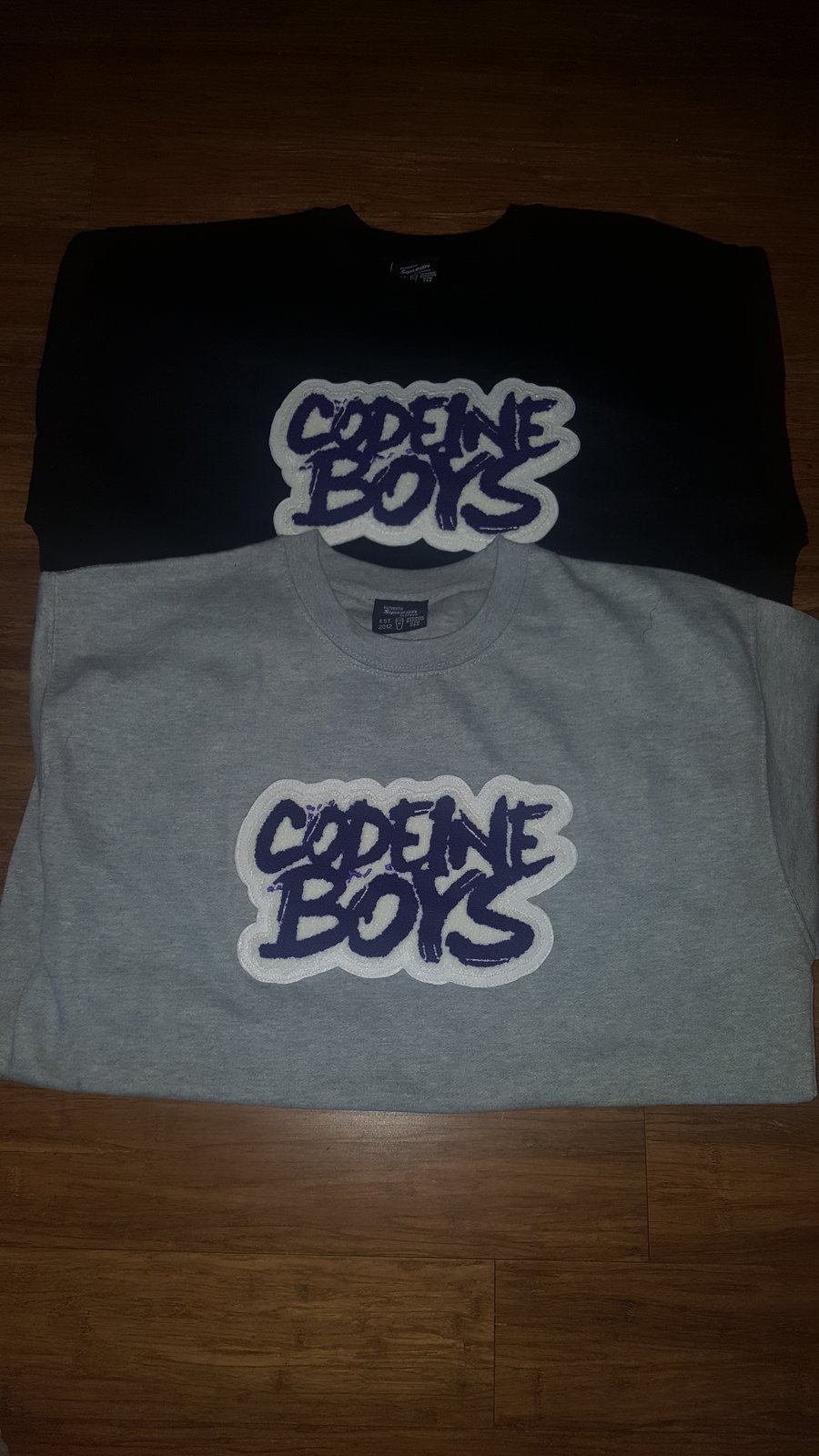 Image of Siplean "Codeine Boys" Chenille Crewneck Sweatshirt
