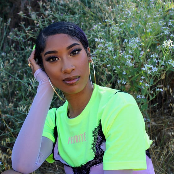 Image of Charlie Crew Neck T-Shirt (Neon Yellow)