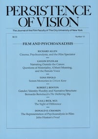 Persistence of Vision No. 10: Film and Psychoanalysis (1993)