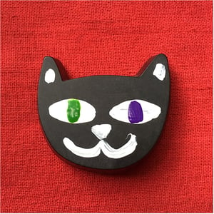 Image of Hand painted Cat Pin