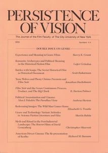 Image of Persistence of Vision No. 3/4: Double Issue on Genre (1986)