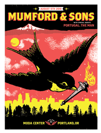 Image 1 of Mumford & Sons - 8.05.19 Portland AP Poster