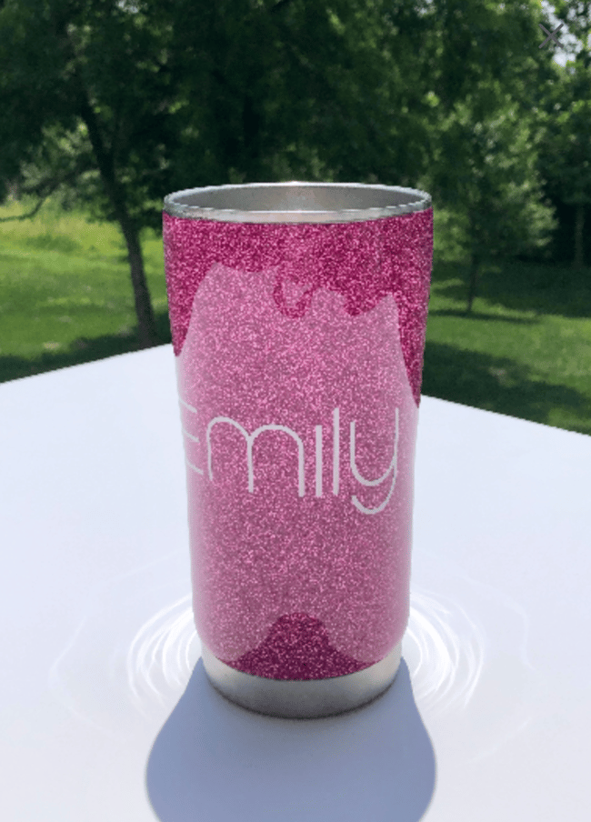 Custom Glitter Tumbler Cup