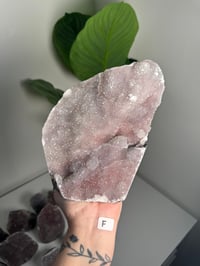 Image 6 of XL SELF STANDING COTTON CANDY APOPHYLITE CUT BASES -INDIA-