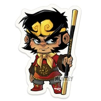 Image 2 of Monkey Chibi Sticker Set