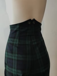 Image 2 of High waisted tartan trousers