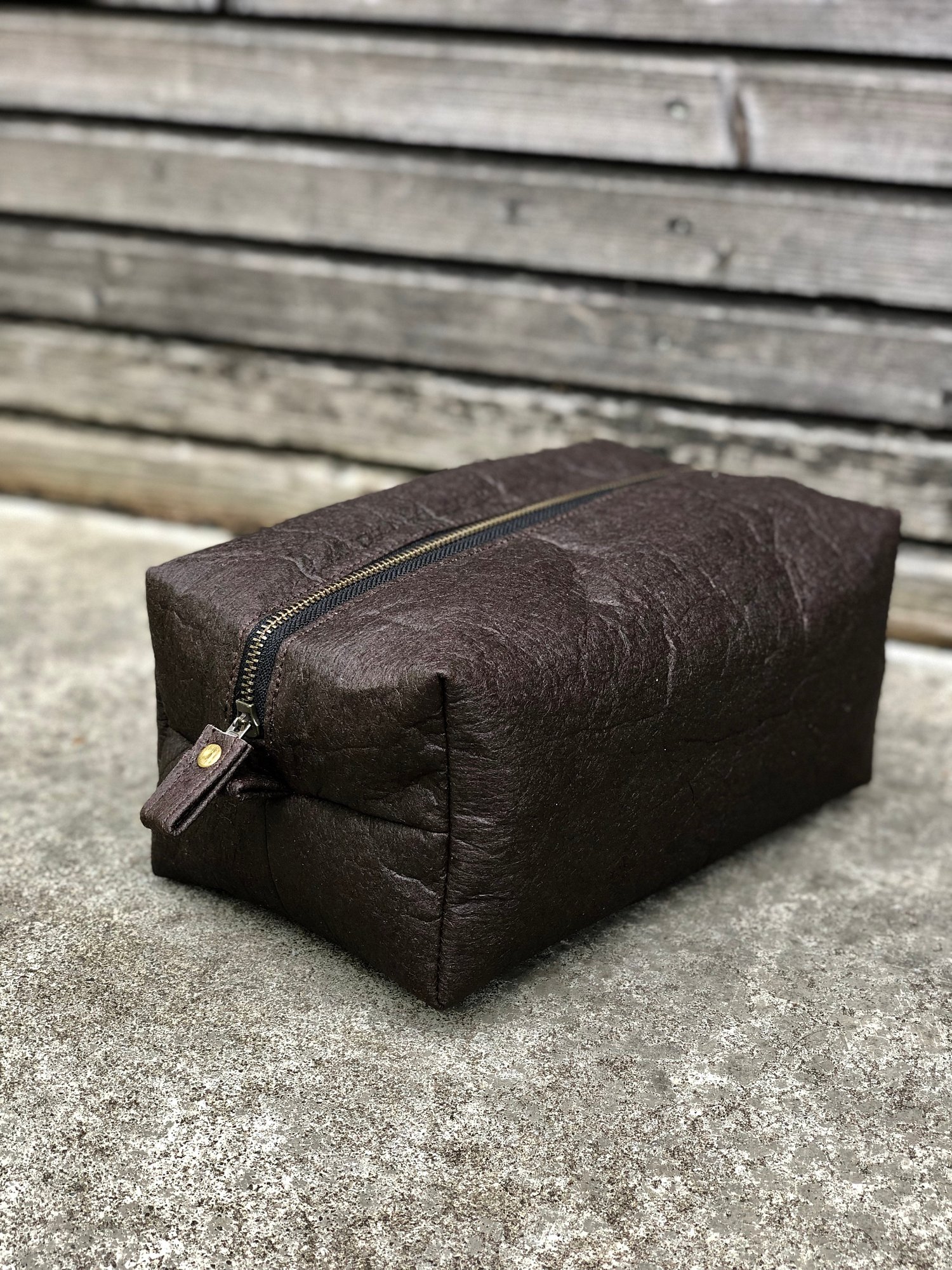 Image of Piñatex™ dopp kit shaving bag toiletry bag