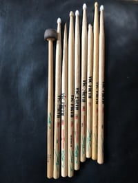 USED / BROKEN DRUMSTICKS - SIGNED