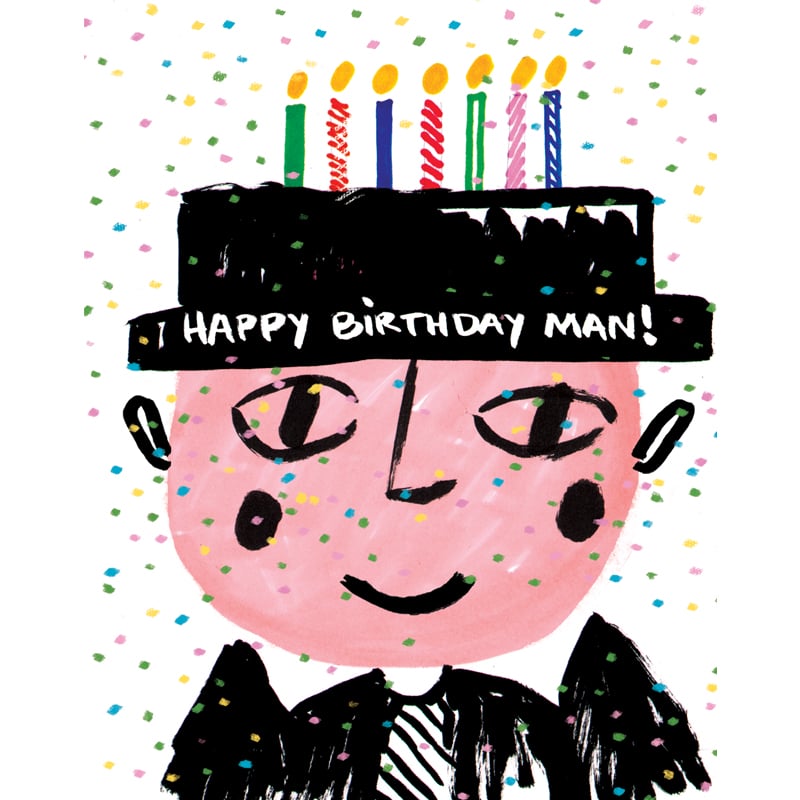 Image of Happy Birthday Man, Card 