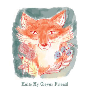 Image of "Hello My Clever Friend!" Card