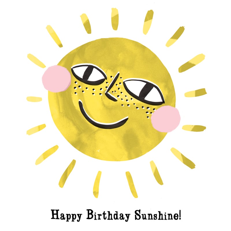 Image of "Happy Birthday Sunshine" Card 