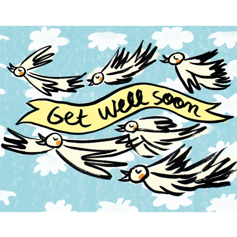 Image of "Get well soon!" Card