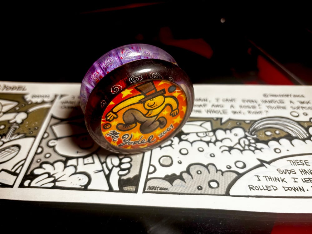 Image of 2001 Mr. Yodel Playmaxx ProYo with Comic Strip