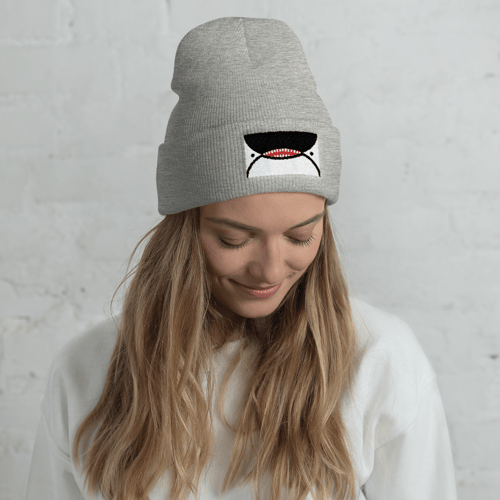 Image of Orca Face Seattle Flag Beanie
