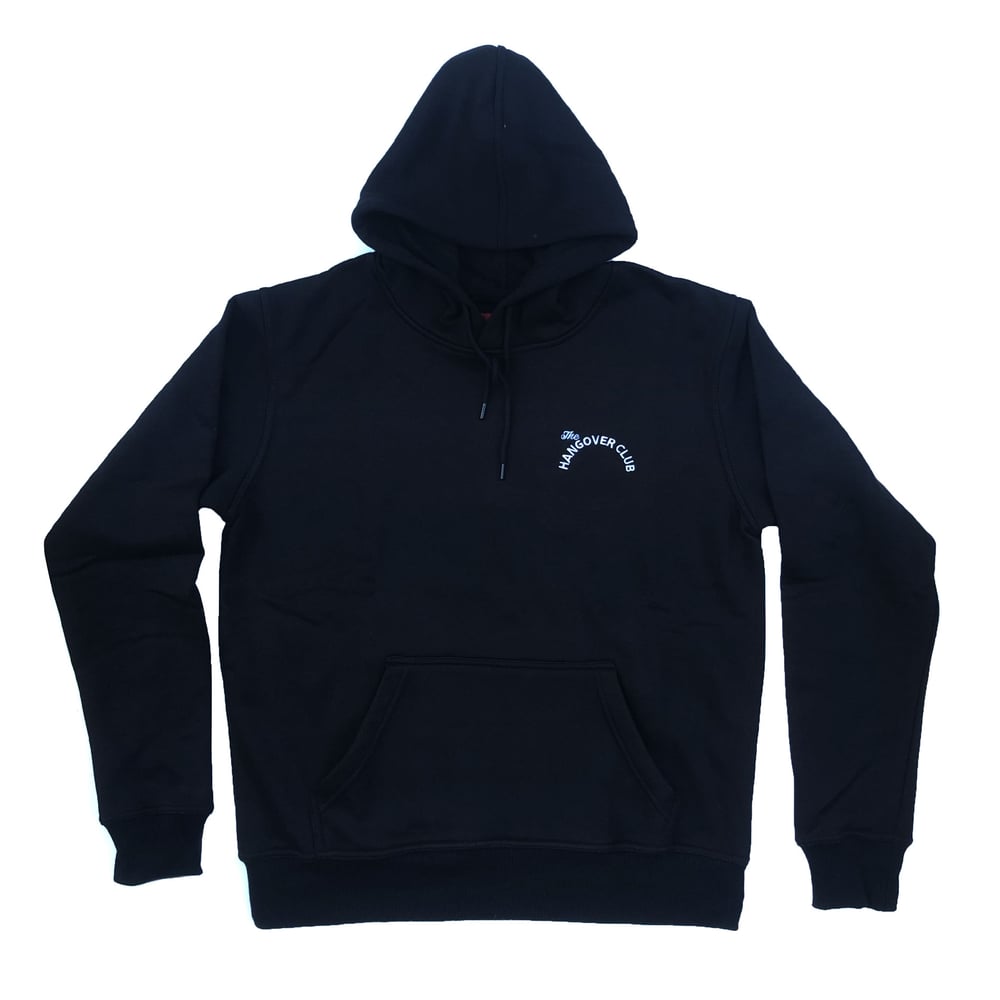 Image of Black Hangover Club Hood Sweatshirt