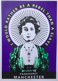 Image 1 of A2 Suffragette colour-way Pankhurst  