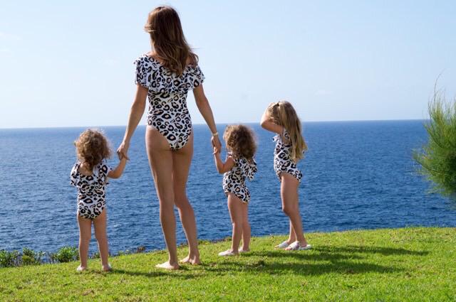 Image of Mumma & Me Leopard Print Swimsuit 