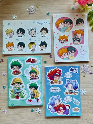 Image of [NEW] Sticker Sheets (Renga, Kagehina, Haikyuu!!)