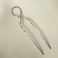 Image 3 of sterling silver loop hair pin