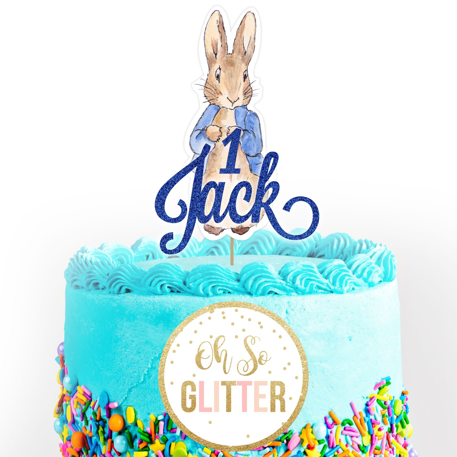 Peter Rabbit Cake Topper | Oh So Glitter