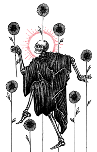 "Seven of Wands" 8.5"x11" Fine Art Print