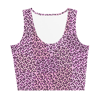 Pink Cheetah print Y2k Clothing aesthetic Tank Crop Top