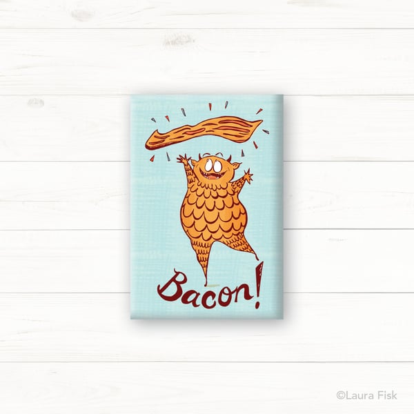 Image of Bacon Funny Food Fridge Magnet