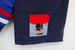 Image of Royal Blue/Navy Blue Red & White Nylon Bear Velcro Pocket Shorts