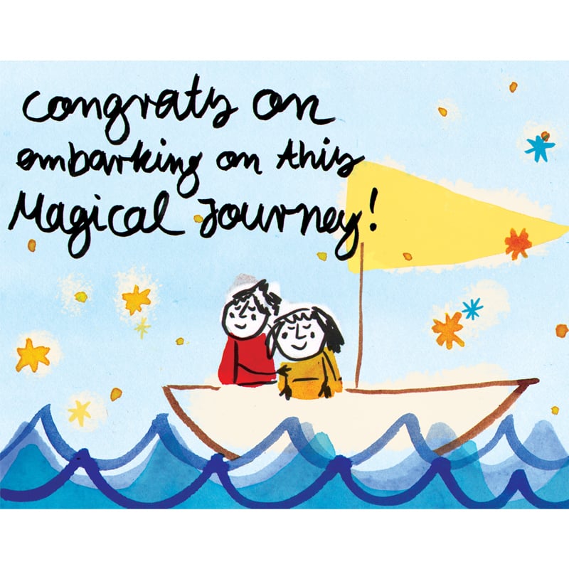 Image of Congratulations on embarking on this magical journey, Card