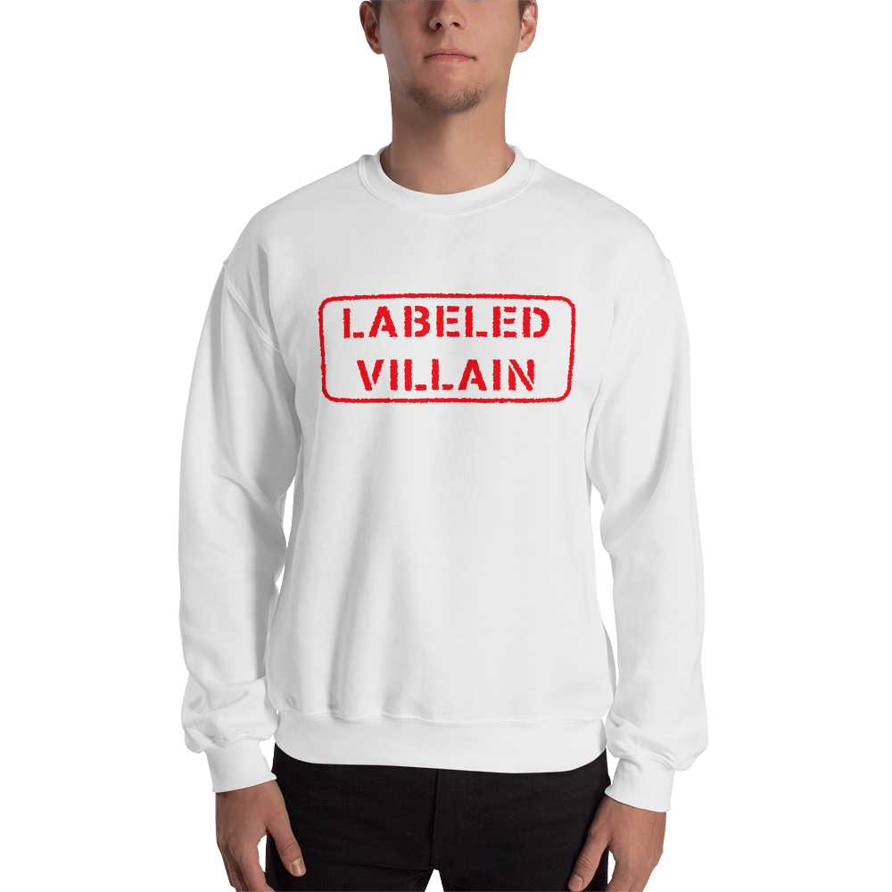 Image of Stamp Labeled Villain Sweatshirt